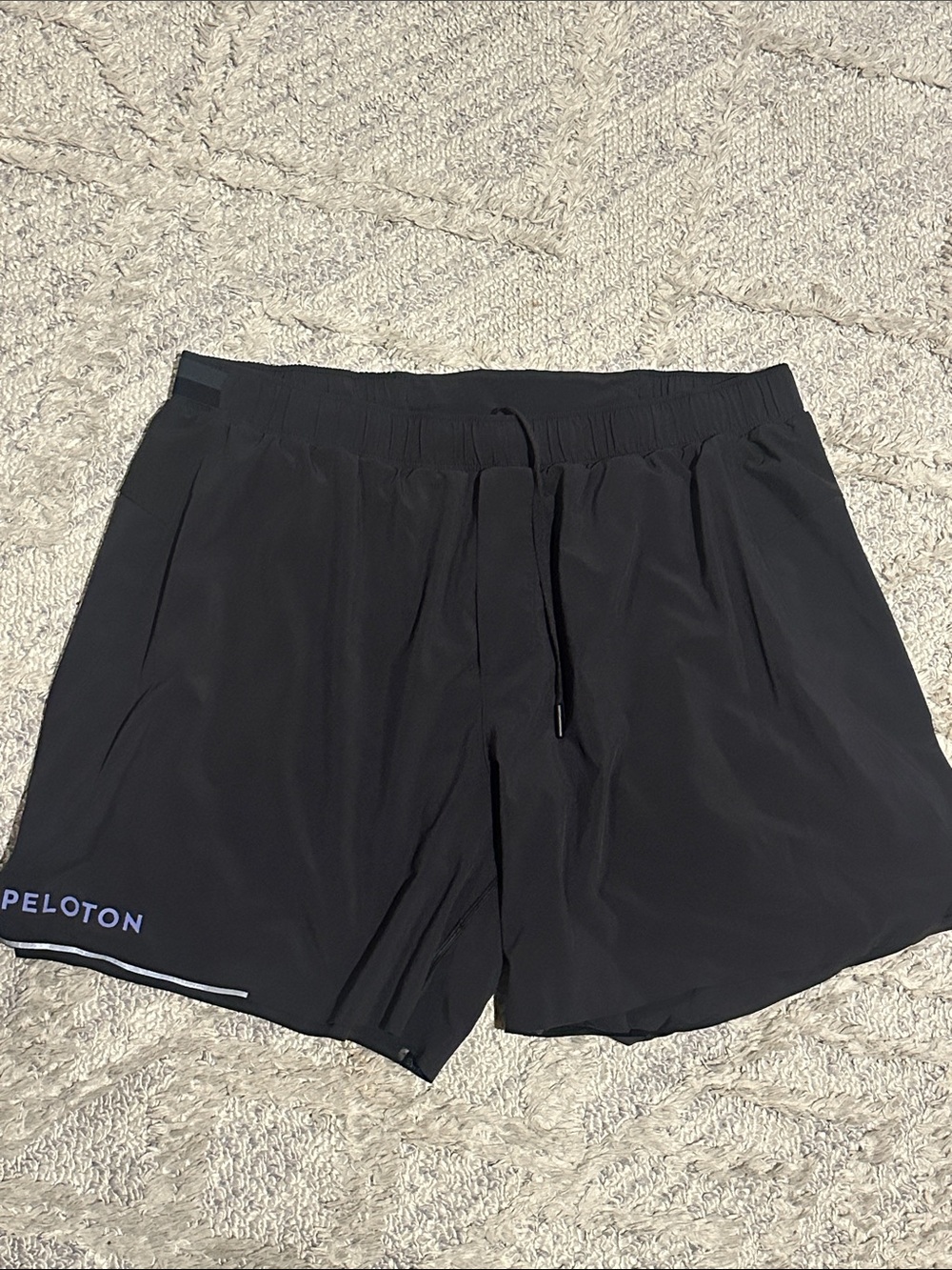 Peloton Black Running Shorts with Reflective Trim